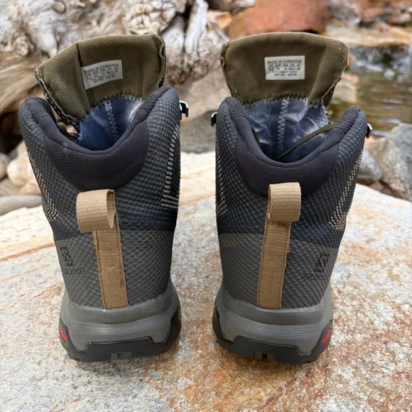 Salomon Mid Hiking Boots Contagrip Trail Shoes Mens 10 EU 44 - Picture 3 of 8